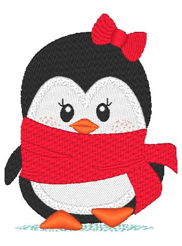 Christmas Penguins  [4x4] # 10198