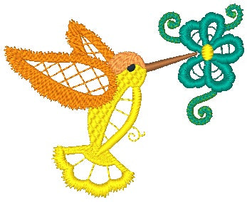 Colorlace Hummingbirds [5x7] 11368 Machine Embroidery Designs