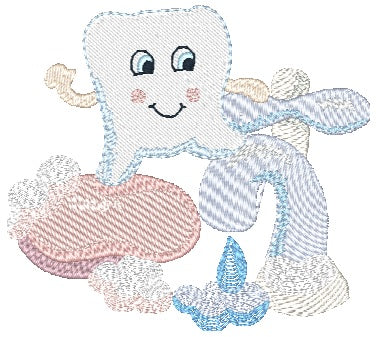 Dental Hygiene Buddies [4x4] 11479 Machine Embroidery Designs