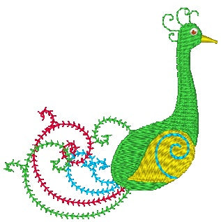 More Curly Birds [Mixed 4x4 & 5x7] 11554 Machine Embroidery Designs