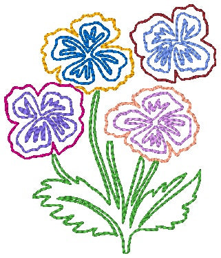 Flowers Swing Style [4x4] 11292 Machine Embroidery Designs