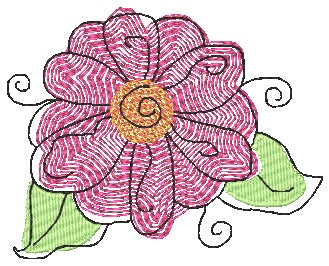 Retro Flowers-CMM [4x4] 11708 Machine Embroidery Designs
