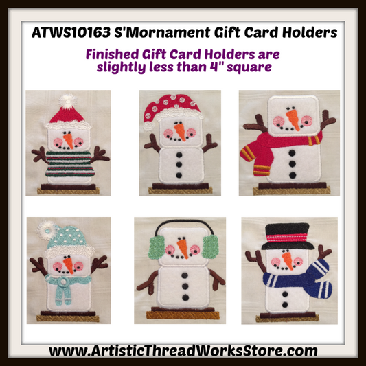 S'mornaments ITH Gift Card Holders  [4x4]  # 10163