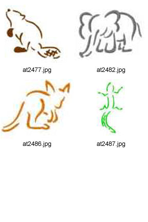 Animal Outlines  ATWS-10090