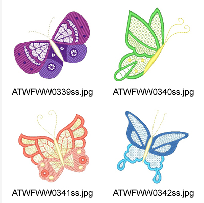 Colorlace Butterflies  ATWS-10297