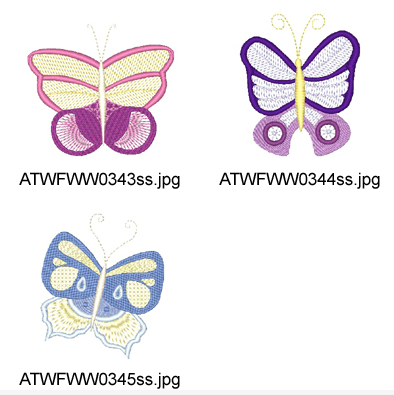 Colorlace Butterflies  ATWS-10297